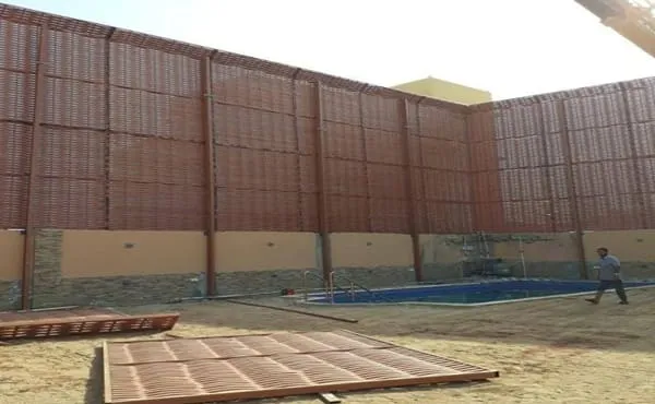 سواتر للسور جدارية تركيب ساتر على الجدار 