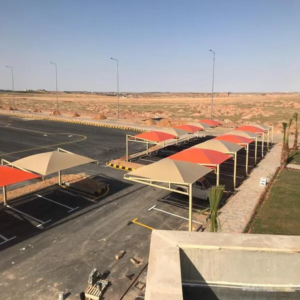 مظلات مواقف سيارات  تركيب في الخرج