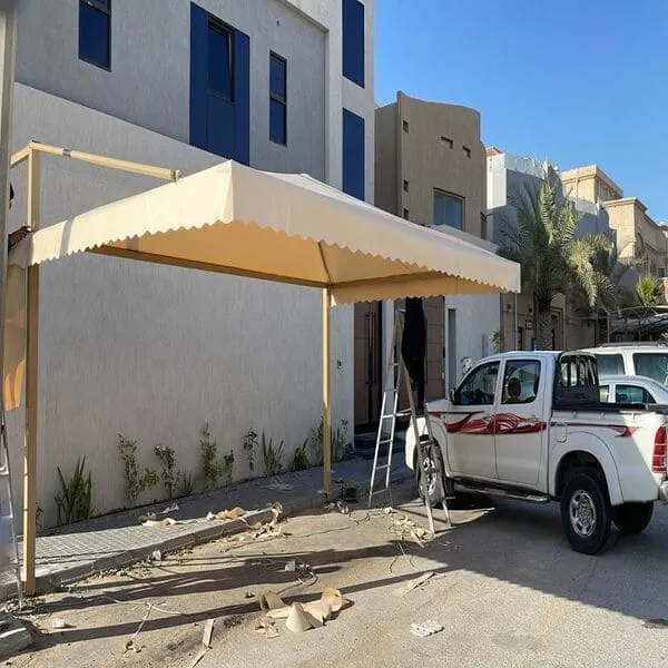 مظلات مواقف سيارات  تركيب في الخرج