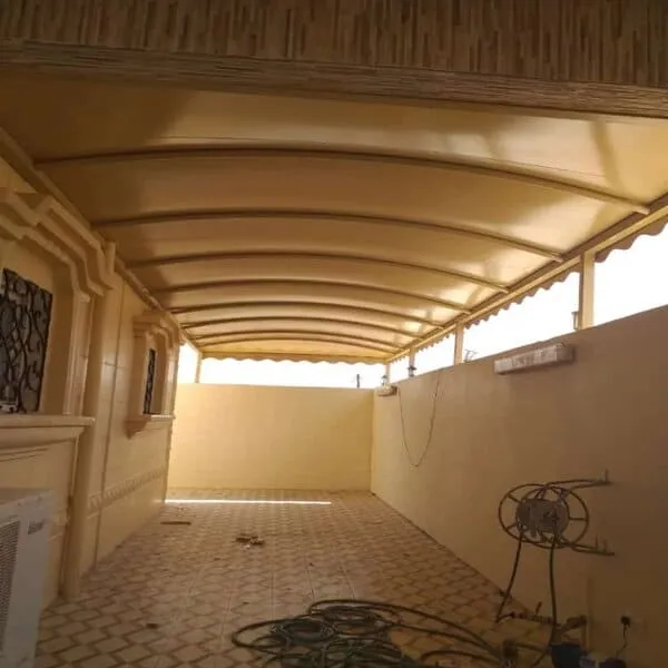تركيب مظلات في حي الخزامى بالرياض