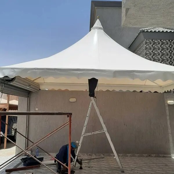 تركيب مظلات في حي الخزامى بالرياض