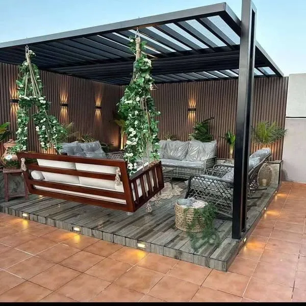 مظله سطح خشبيه الرياض مظلات خشبيه