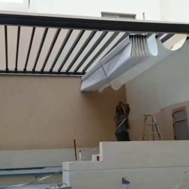 مظلات متحركة يدويا | تركيب مظلات متحركة بأرخص الأسعار